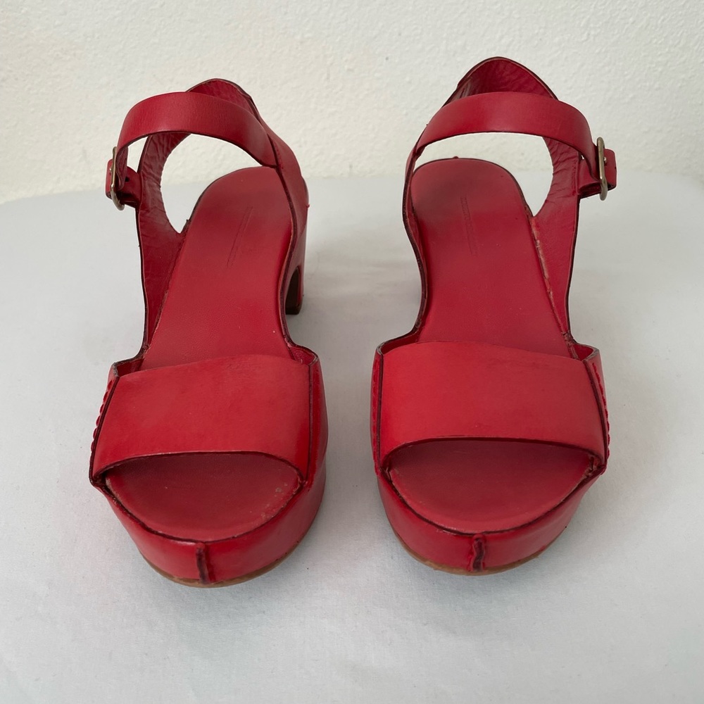 Roberto De Carlo Red leather Sandals size 37